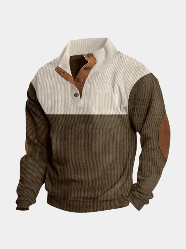 Sweter retro z kordurowej tkaniny Robles.