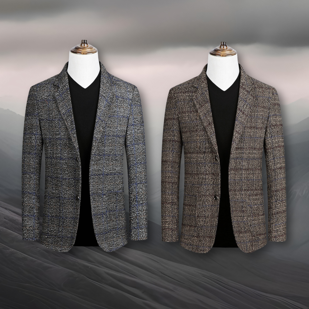 Orien – Elegancka marynarka z tkaniny tessuto scozzese