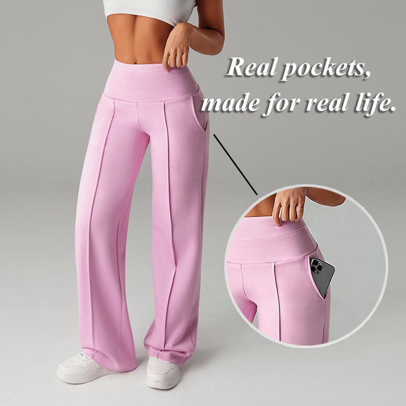 ⌛ Tylko 3 dni – 50 % na wszystko! ⏰ 50.000+ SPRZEDANE!💕 Damskie jednokolorowe szerokie spodnie typu straight-leg