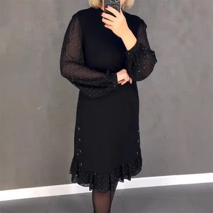 Delyth – Elegancka sukienka z kryształkami