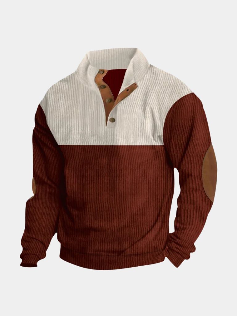 Sweter retro z kordurowej tkaniny Robles.