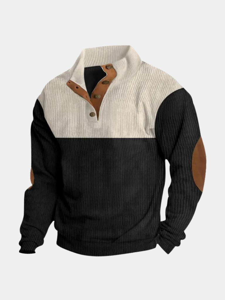 Sweter retro z kordurowej tkaniny Robles.