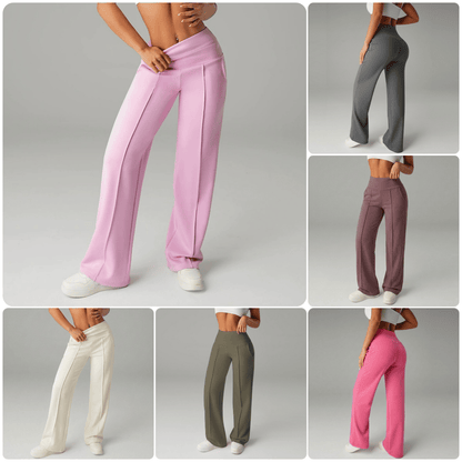 ⌛ Tylko 3 dni – 50 % na wszystko! ⏰ 50.000+ SPRZEDANE!💕 Damskie jednokolorowe szerokie spodnie typu straight-leg