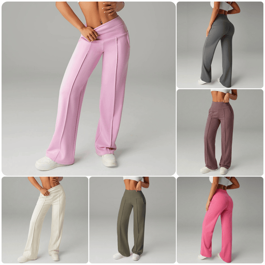 ⌛ Tylko 3 dni – 50 % na wszystko! ⏰ 50.000+ SPRZEDANE!💕 Damskie jednokolorowe szerokie spodnie typu straight-leg