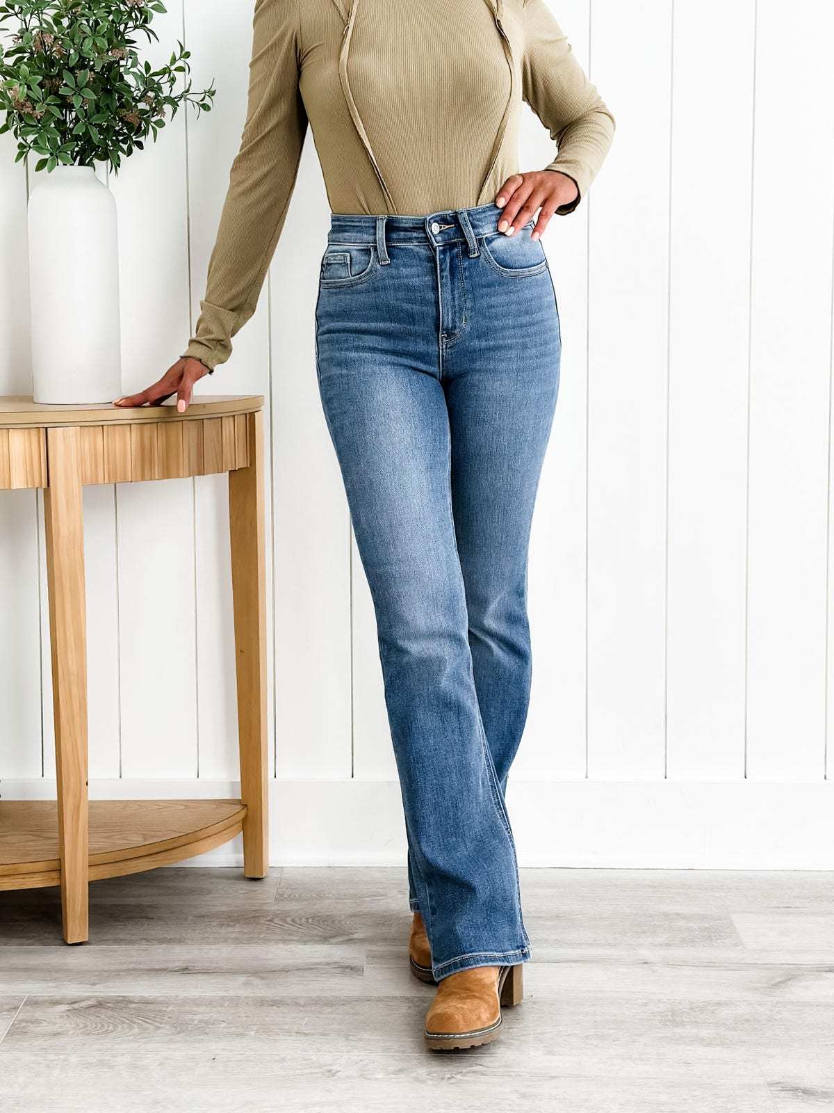 🍂Święty Graal Spodnie Bootcut z odkrytym brzuchem👖💥Oferta czasowa: 50% zniżki na zamówienia