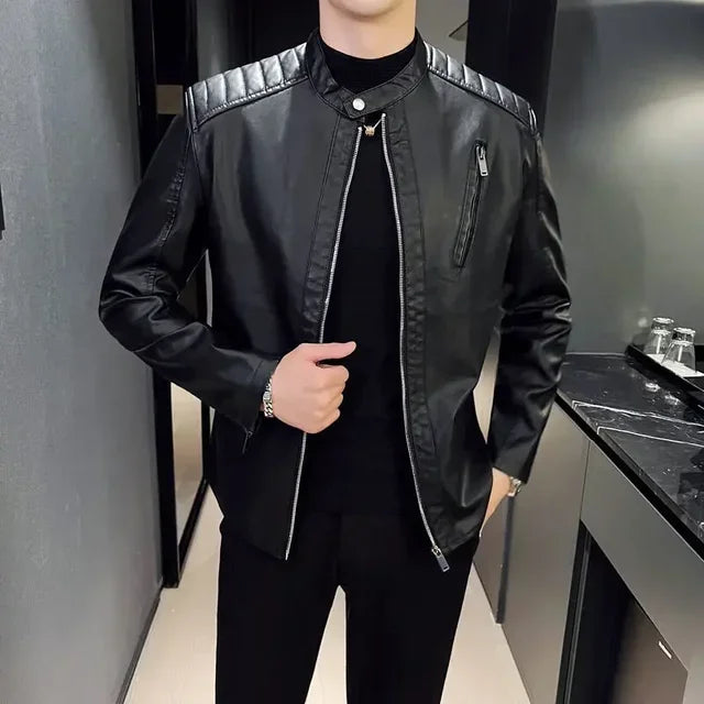 Maciej - Elegancka kurtka skórzana