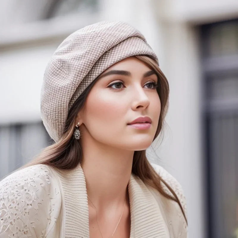 Bellora – Elegancki damski beret z miękkiego filcu