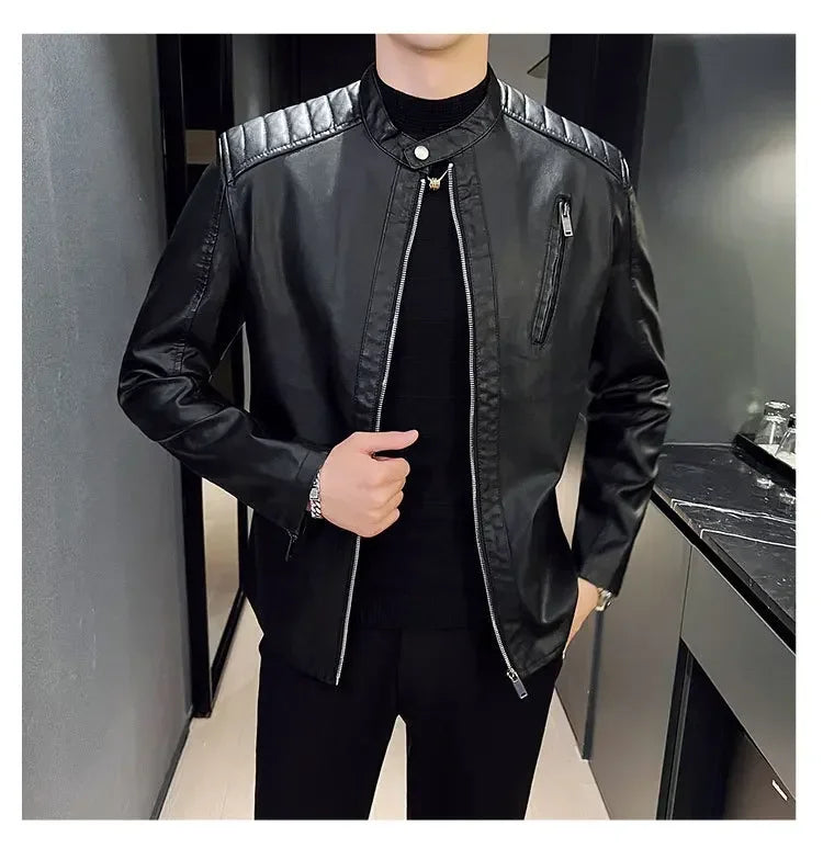 Maciej - Elegancka kurtka skórzana