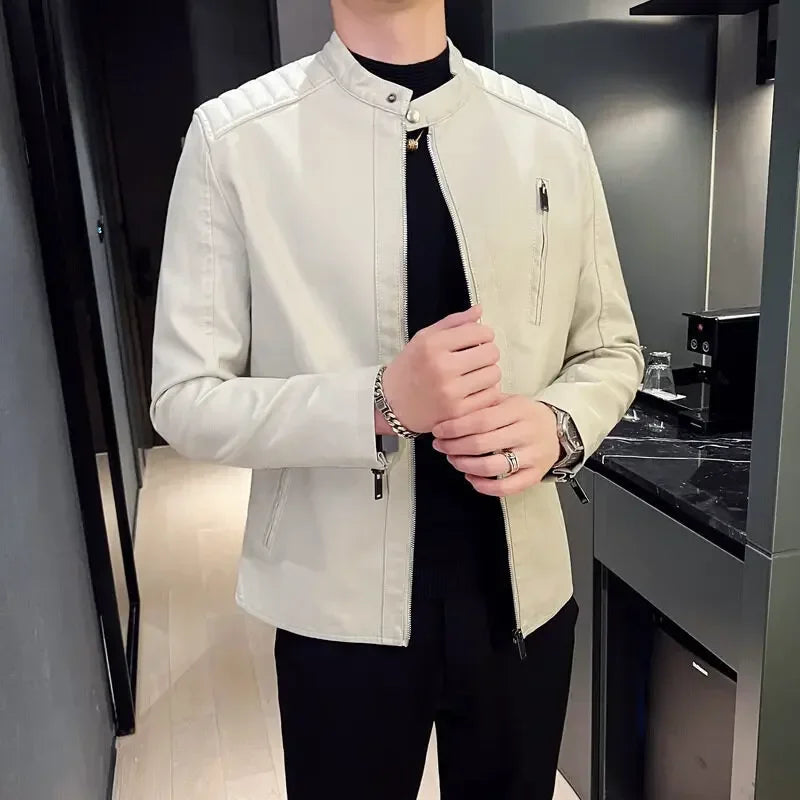 Maciej - Elegancka kurtka skórzana