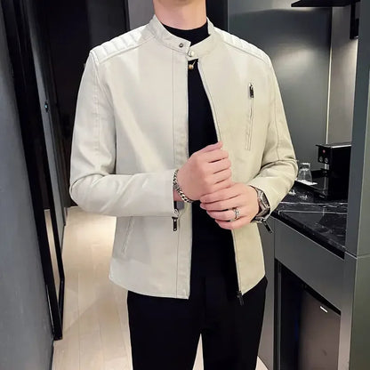 Maciej - Elegancka kurtka skórzana