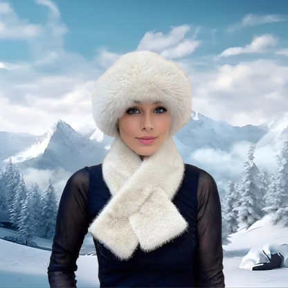 Katinka I Perfekcyjny zestaw: zimowy szalik i pluszowa czapka - duet ciepła na mroźne dni