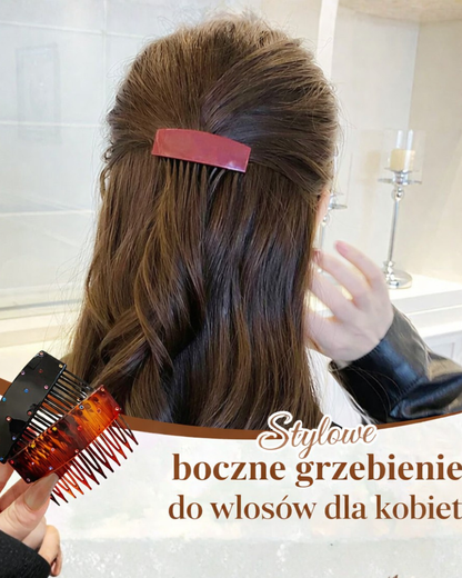 Carla I Stylowe boczne grzebienie do włosów dla kobiet, teraz w promocyjnej cenie przez ograniczony czas