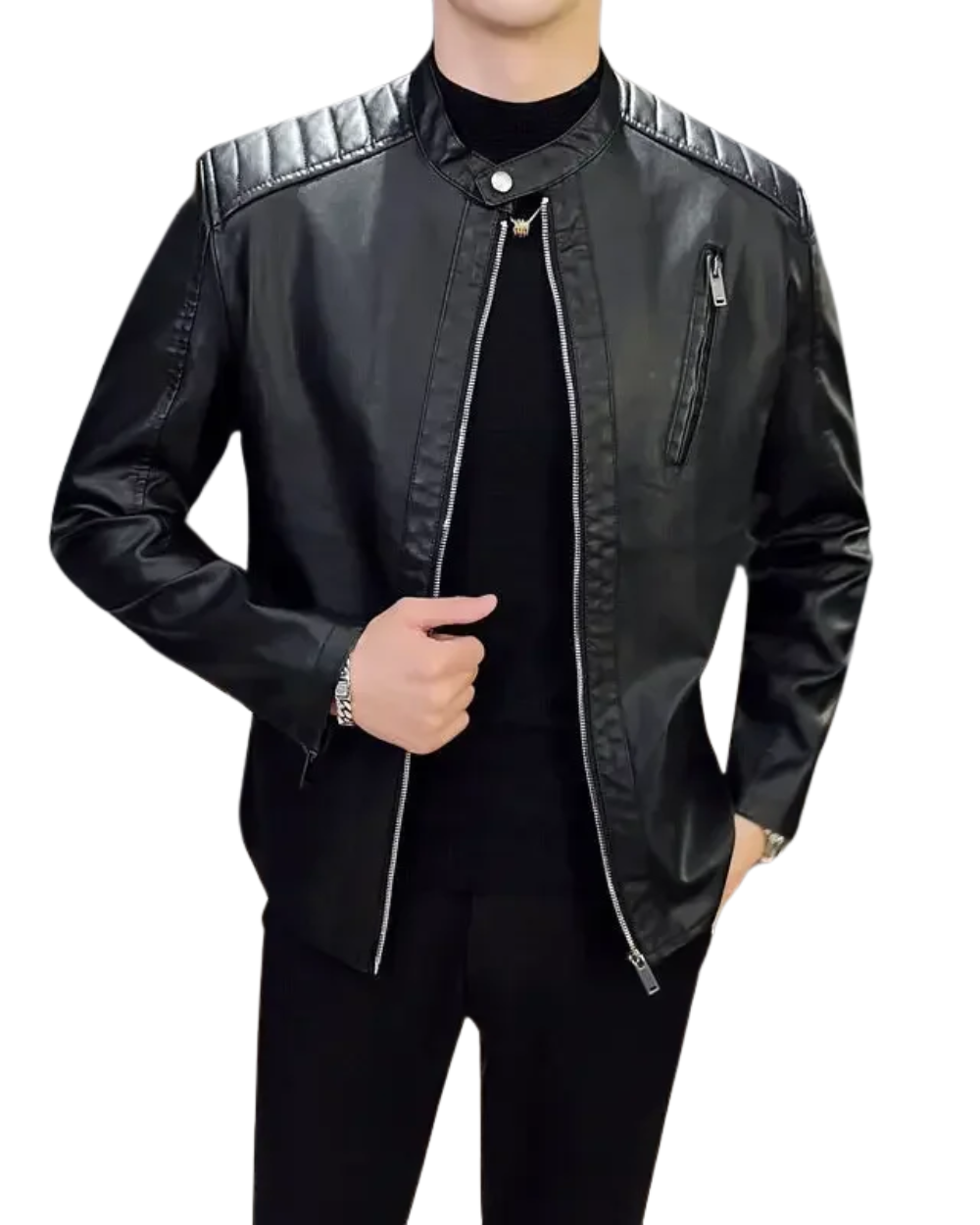 Maciej - Elegancka kurtka skórzana