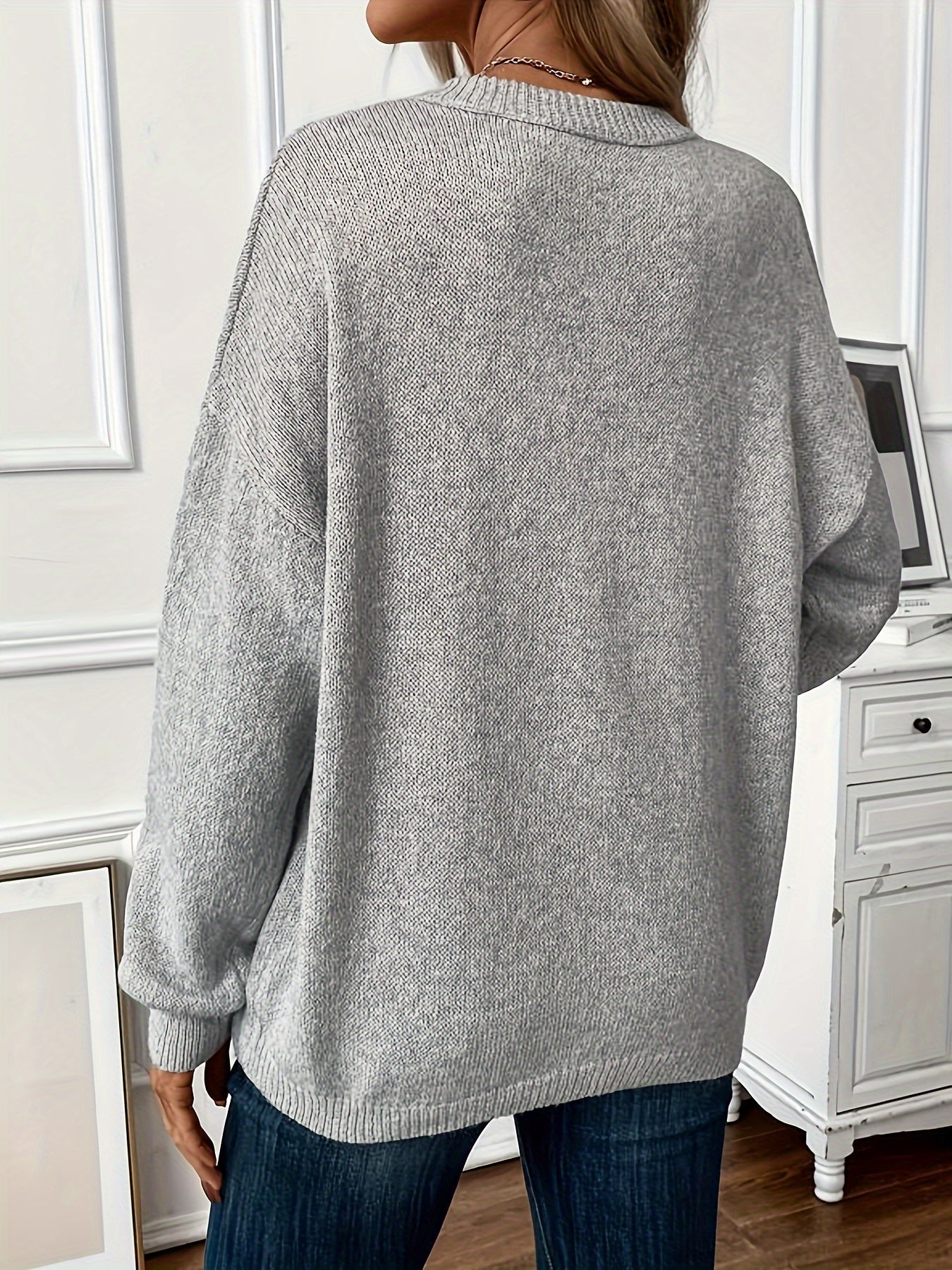Azariah - Elegancki, Casual Sweter