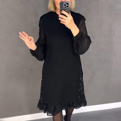 Delyth – Elegancka sukienka z kryształkami