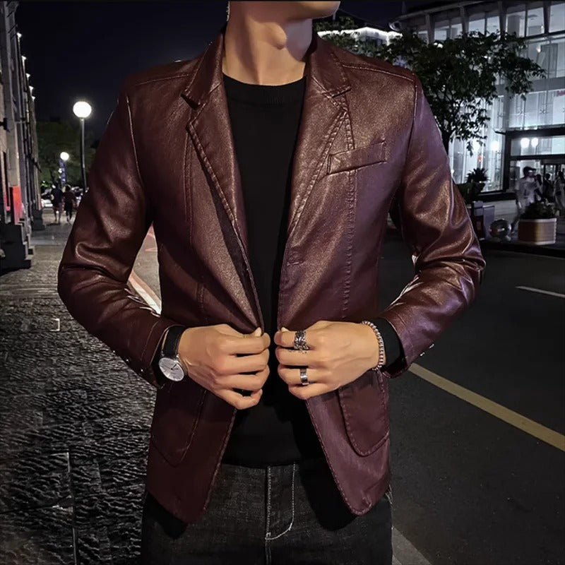 Sławoj - Kurtka skórzana Business Casual