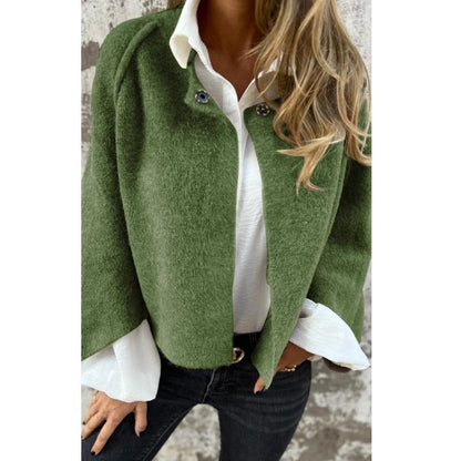 Elise - Krótka Kurtka z Eleganckimi Rozszerzanymi Rękawami