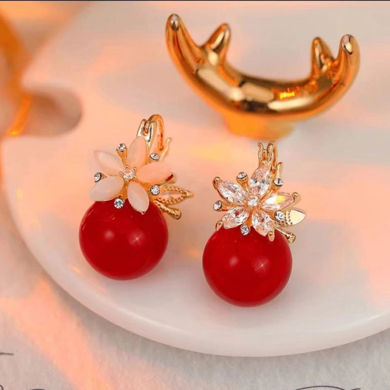 🔥Mega oferta  –50% zniżki!🔥Delikatne kwiatowe kolczyki perłowe 🍒