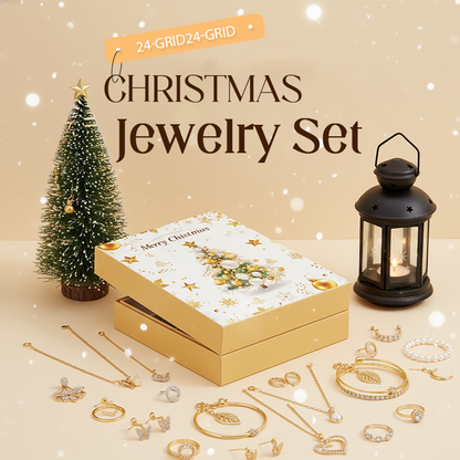 💖Czarny Piątek - Mega Oferta – 50 % Zniżki!💖24-częściowy kalendarz adwentowy na Boże Narodzenie z piękną biżuterią