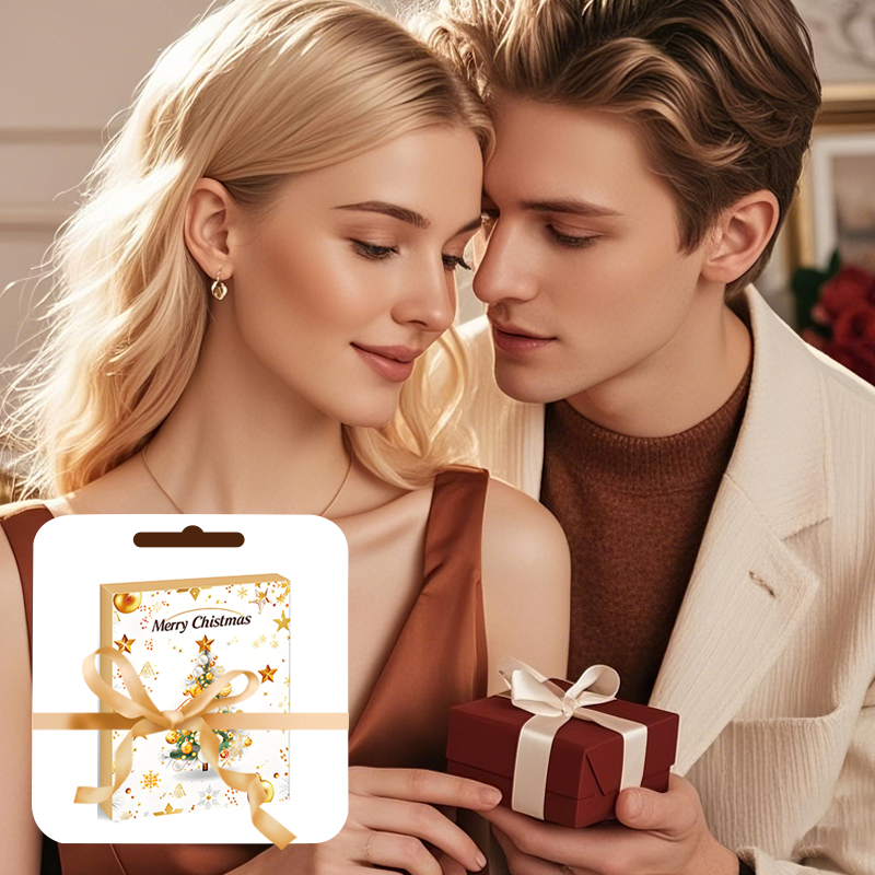 💖Czarny Piątek - Mega Oferta – 50 % Zniżki!💖24-częściowy kalendarz adwentowy na Boże Narodzenie z piękną biżuterią
