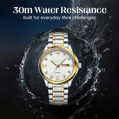 🔥Świąteczna oferta specjalna: 50% zniżki!!!🔥Dwukolorowy, wodoodporny zegarek dla mężczyzn