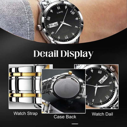 🔥Świąteczna oferta specjalna: 50% zniżki!!!🔥Dwukolorowy, wodoodporny zegarek dla mężczyzn