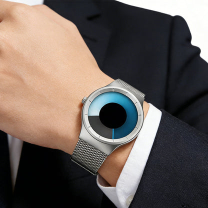 ✨🎅Oferty świąteczne – Tylko przez krótki czas!⏰Futurystyczny, minimalistyczny zegarek męski z kreatywną tarczą obrotową