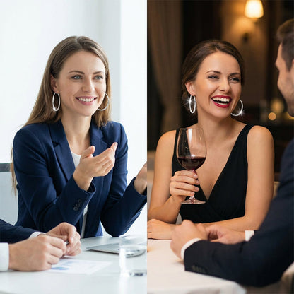 Ponadczasowe kolczyki z podwójnym pierścieniem – Diamentowe wykończenie i subtelny blask ✨💎