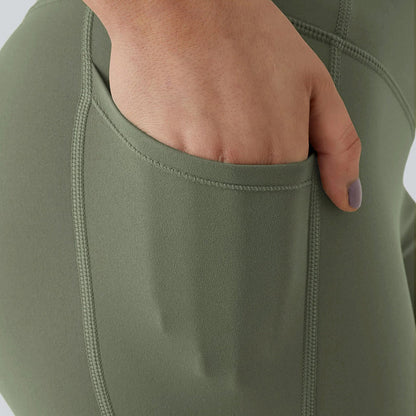 Damskie Legginsy z Wysokim Stanem – Długie Spodnie Sportowe z Kieszenią, Szybkoschnące i Elastyczne do Fitnessu i Aktywności na Świeżym Powietrzu 🏃‍♀️💪